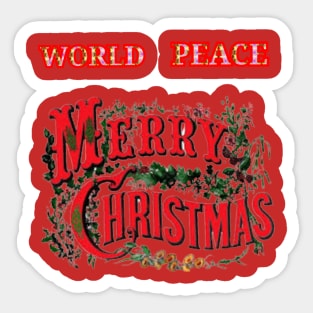 world peace. Sticker